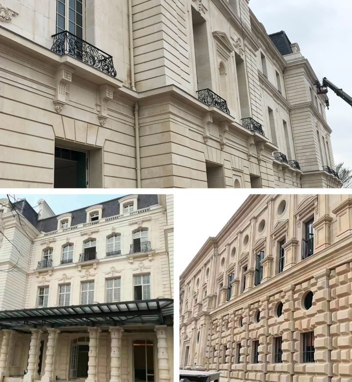 巴西木纹石材精加工车间