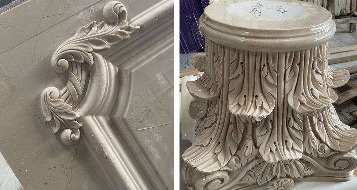 木纹大理石工程应用