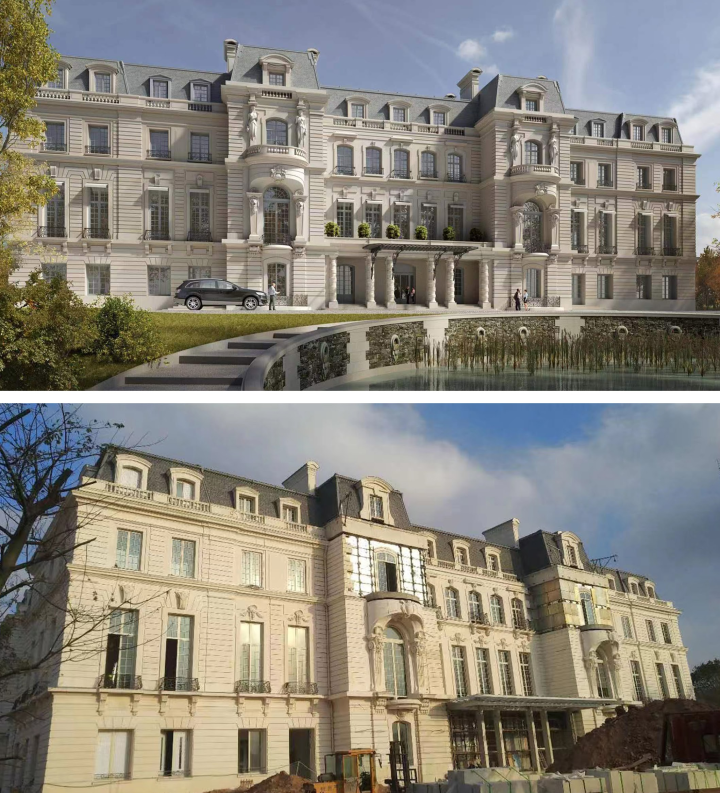 挪威木纹石材工程应用