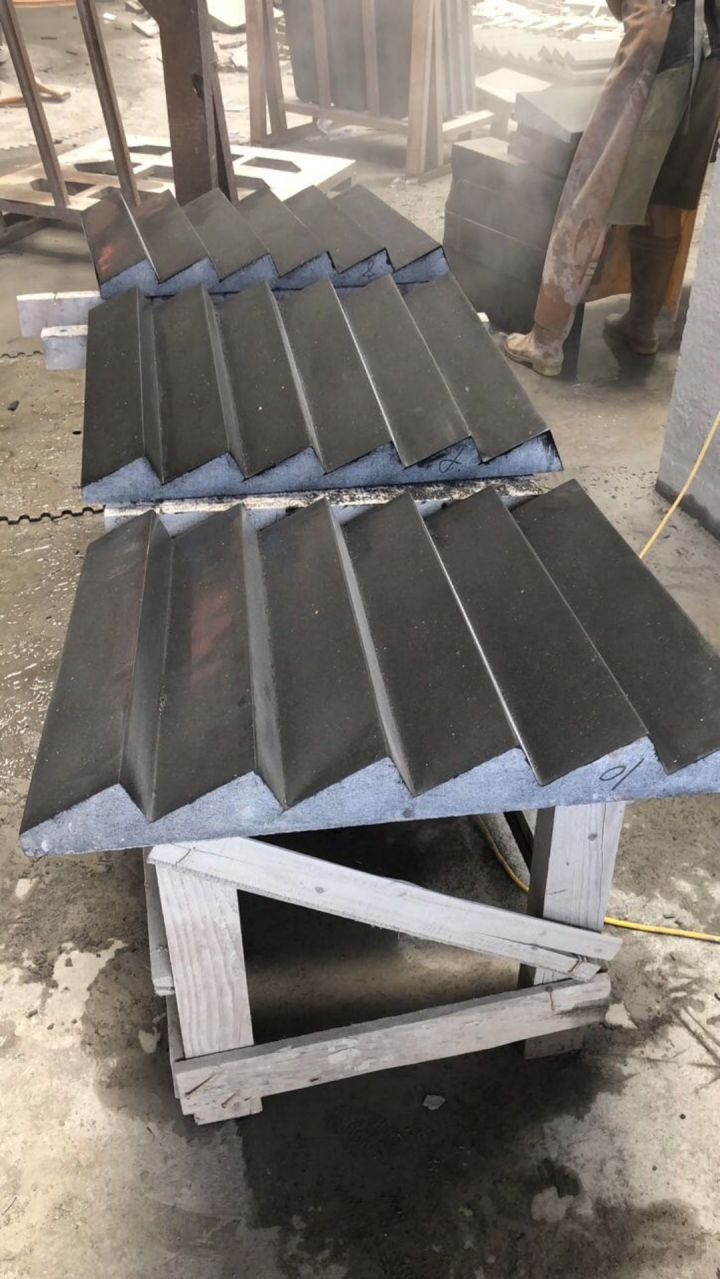 库班绿石材异形加工细节