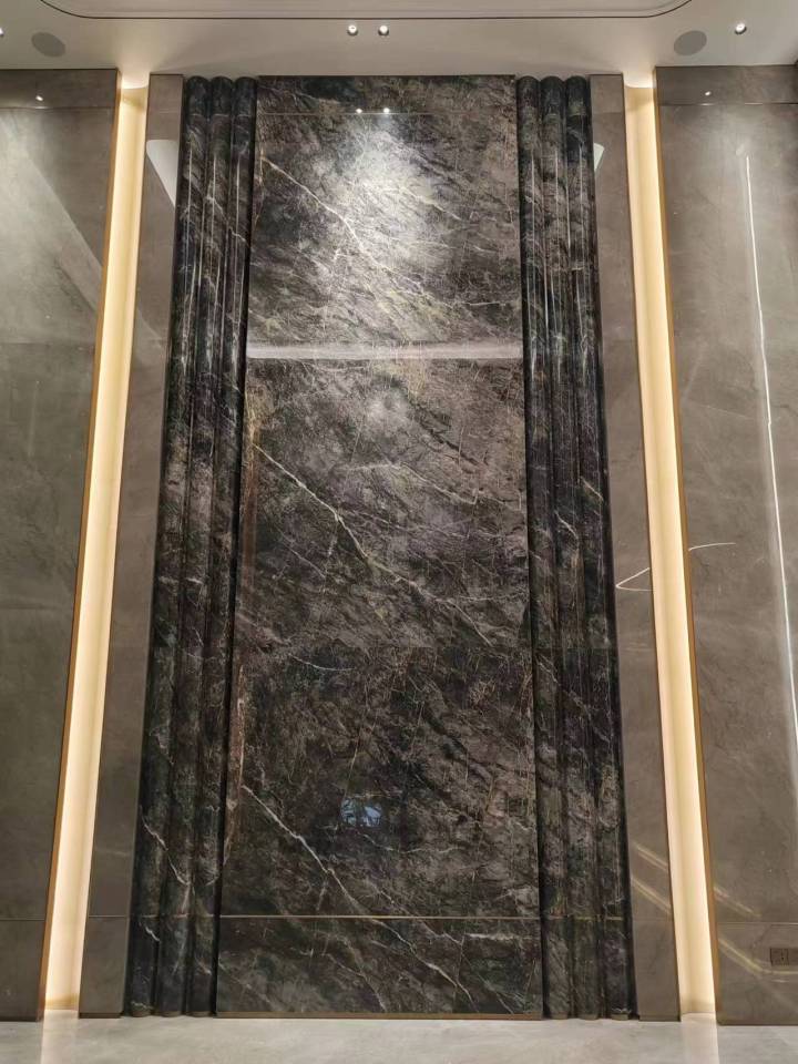 轻奢石材空间整体效果