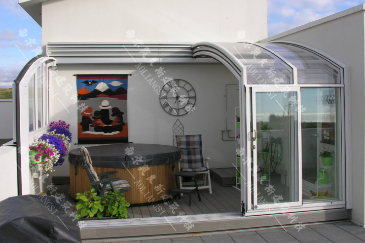 可折叠泳池房外观展示