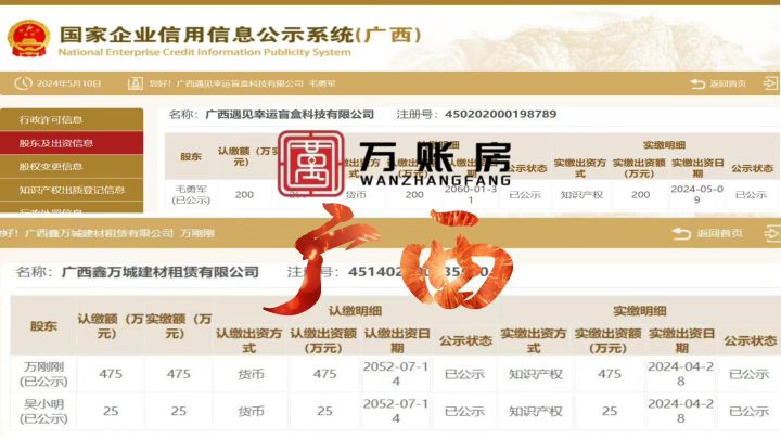 万账房流程与客户认可