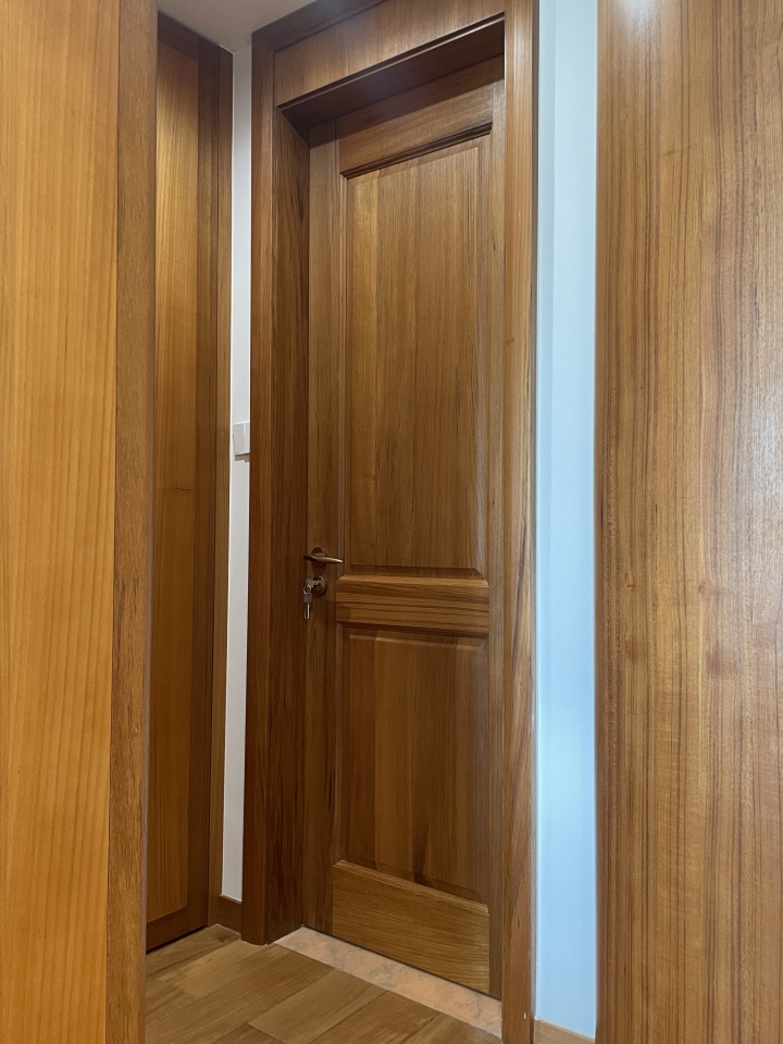 缅甸柚木天然晒场实景