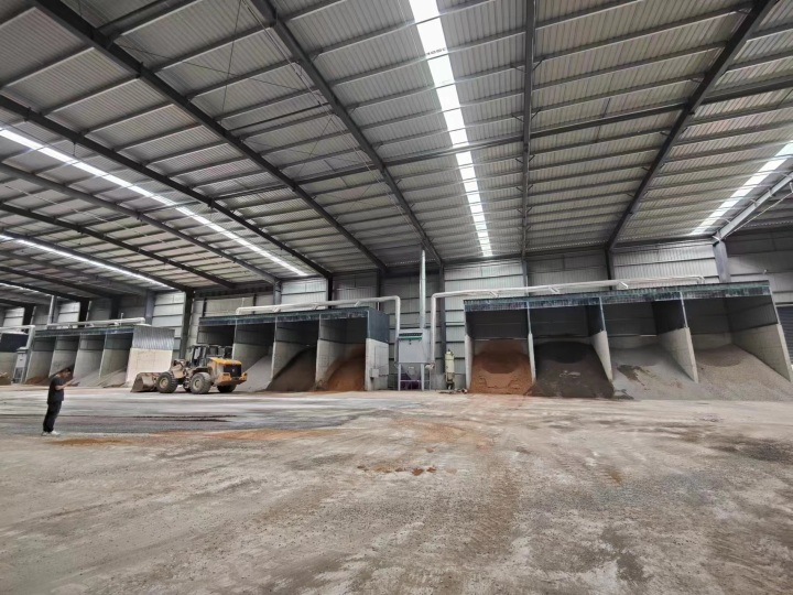 脉冲除尘器在生产线中的安装效果