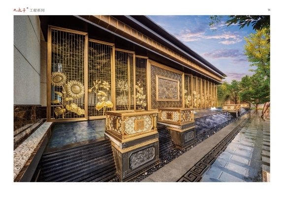 九太子铜门高端入户实景案例