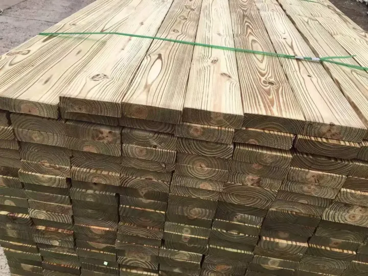 防腐木户外地板安装效果