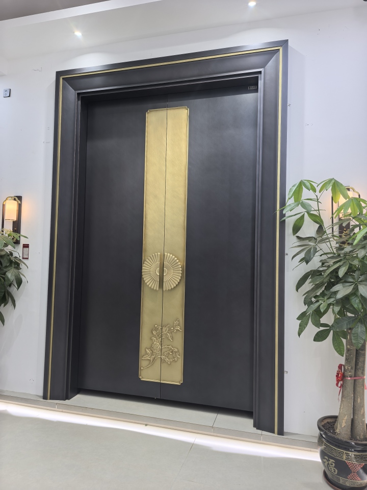 九太子铜门工艺细节