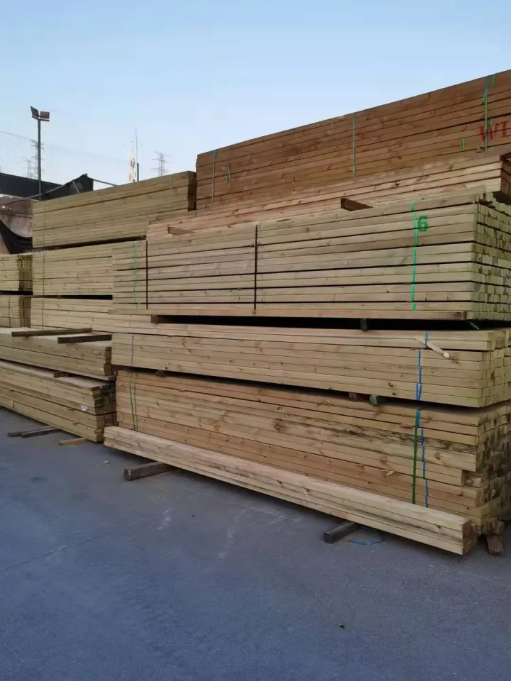 防腐木凉亭与户外平台