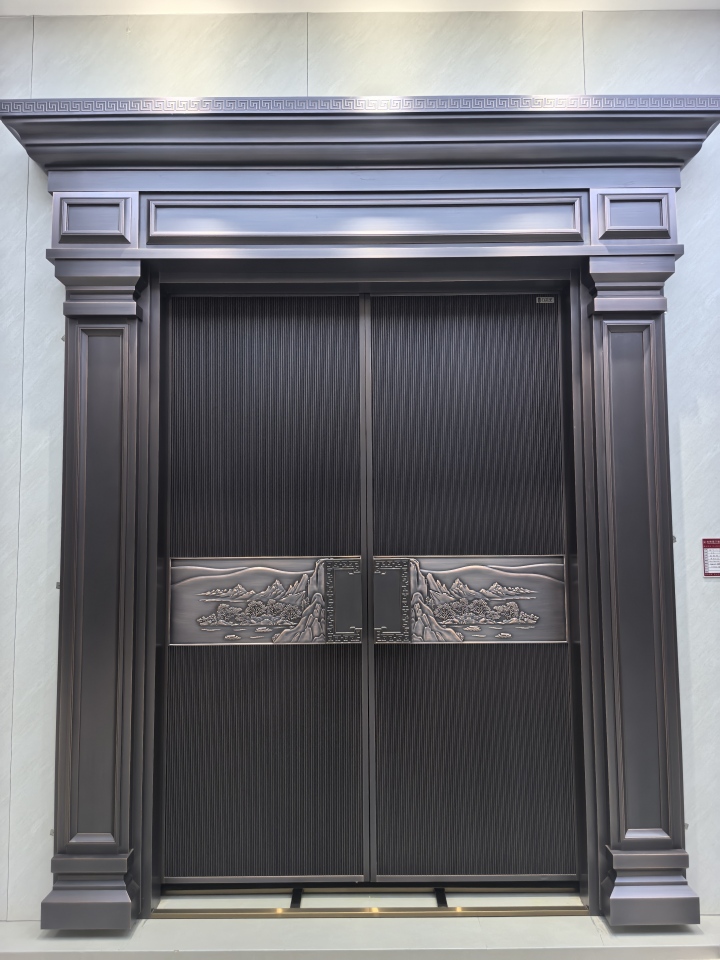 九太子铜门产品细节展示