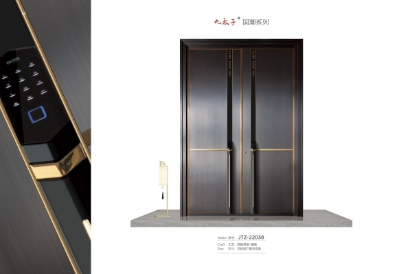 铜门色彩与质感实拍