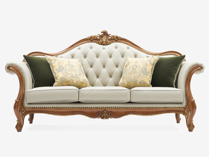 沙发维修师傅正在精细测量沙发尺寸