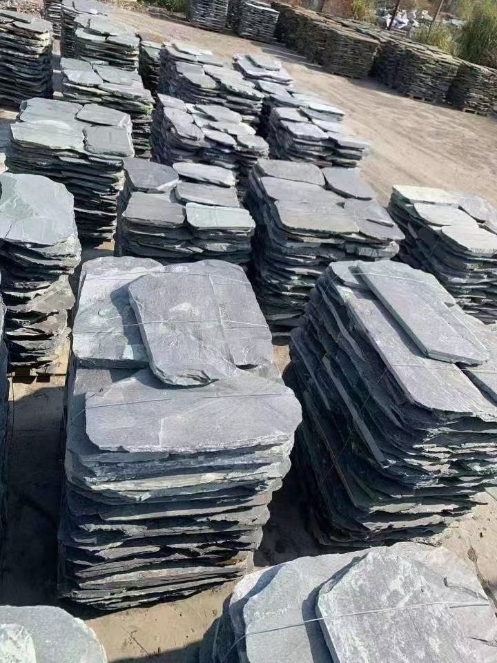 青石板应用于庭院铺装效果