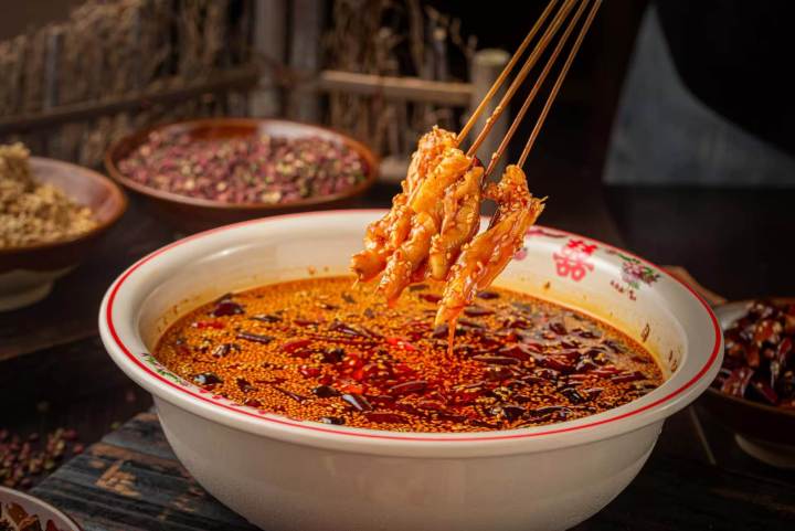 乐山街头美食场景