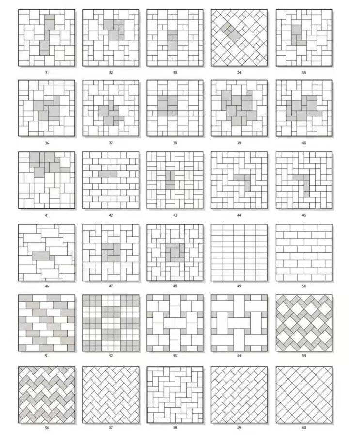 仿石PC砖铺装效果