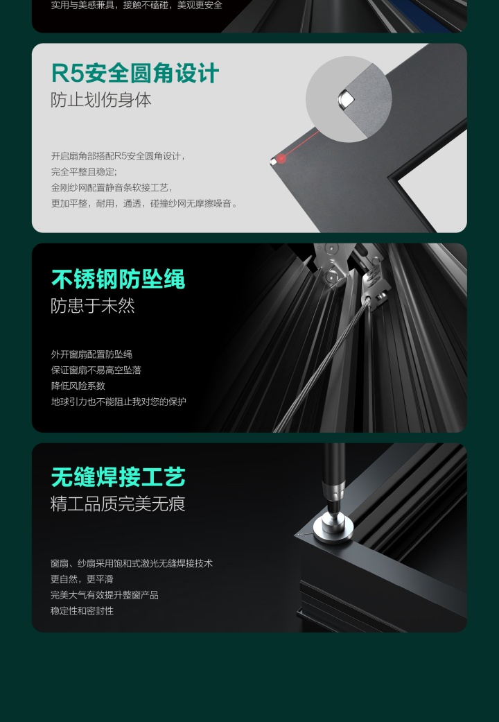 古格尔门窗产品细节与展厅实拍