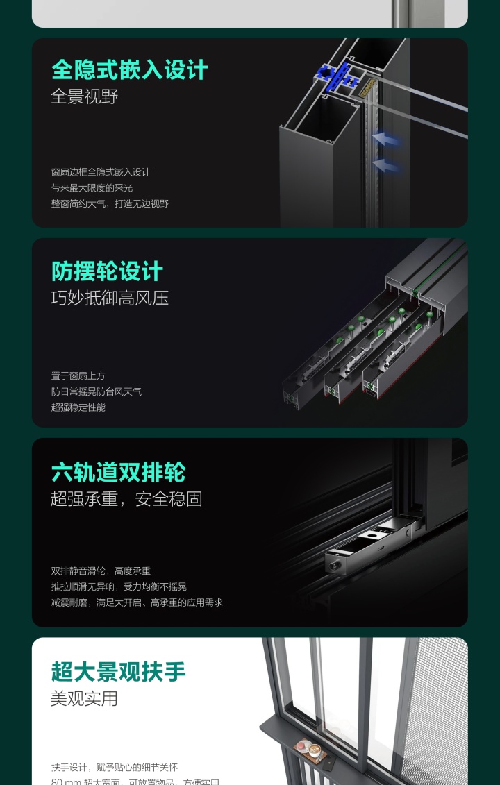 系统门窗安装现场示意图