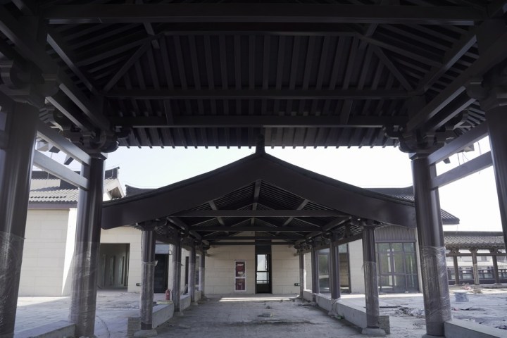 大型古建项目施工现场