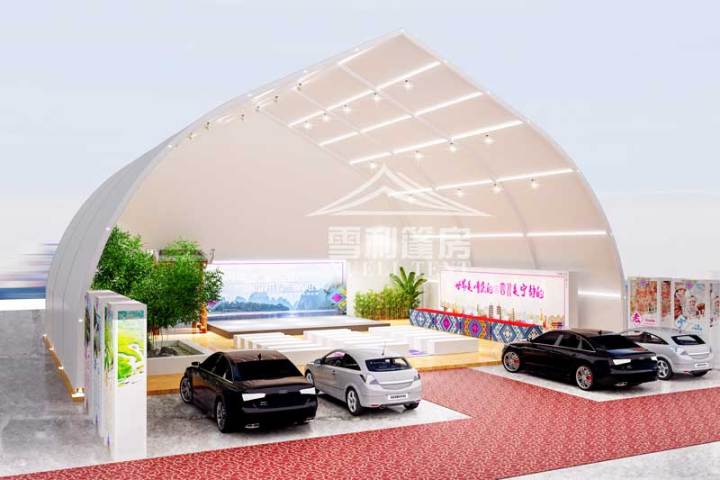 音乐节篷房搭建现场实景