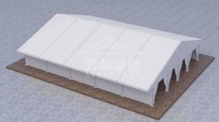 展会篷房实景搭建图