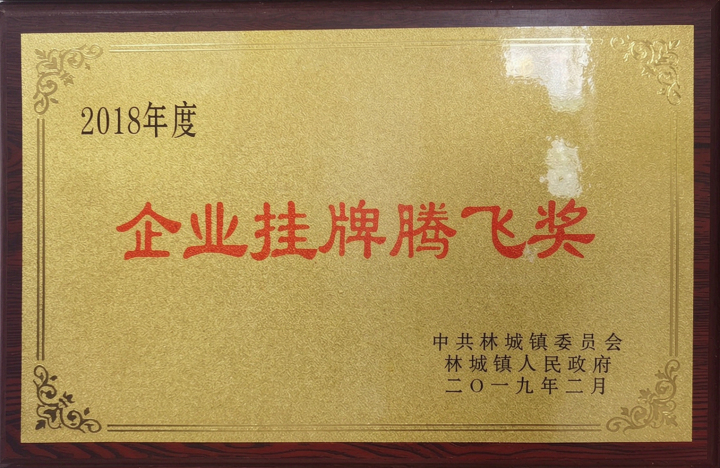 企业挂牌腾飞奖